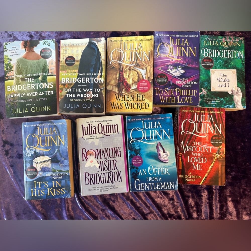 Complete Bridgerton Book Series Bundle of 9 books by Julia Quinn